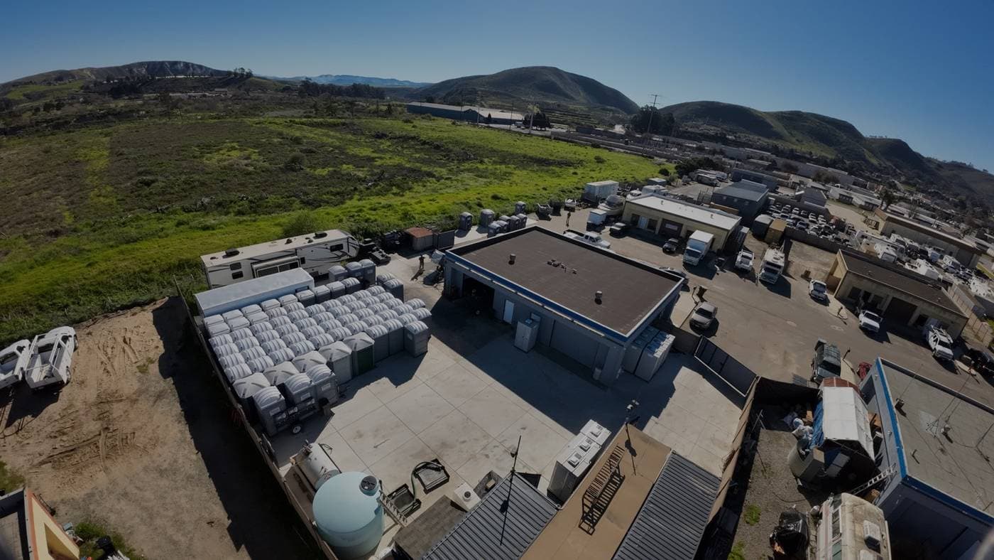 Nuestro patio en Lompoc desde el aire